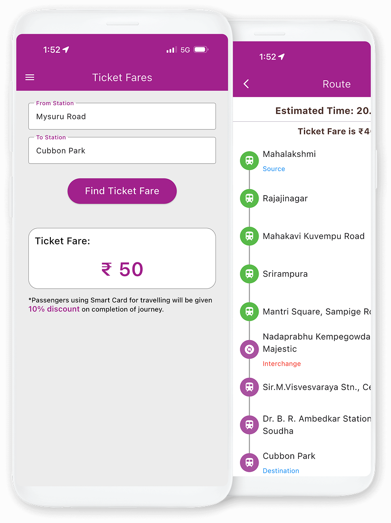Bangalore Metro Ticket Price