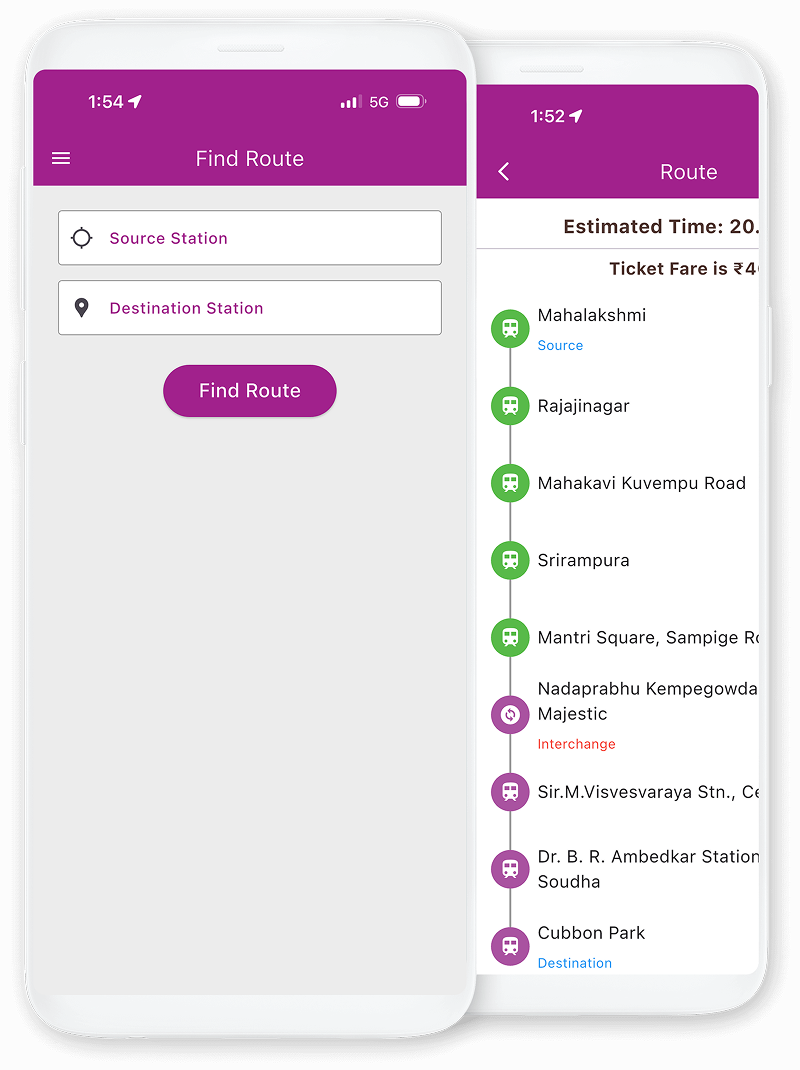 Bangalore Metro Route
